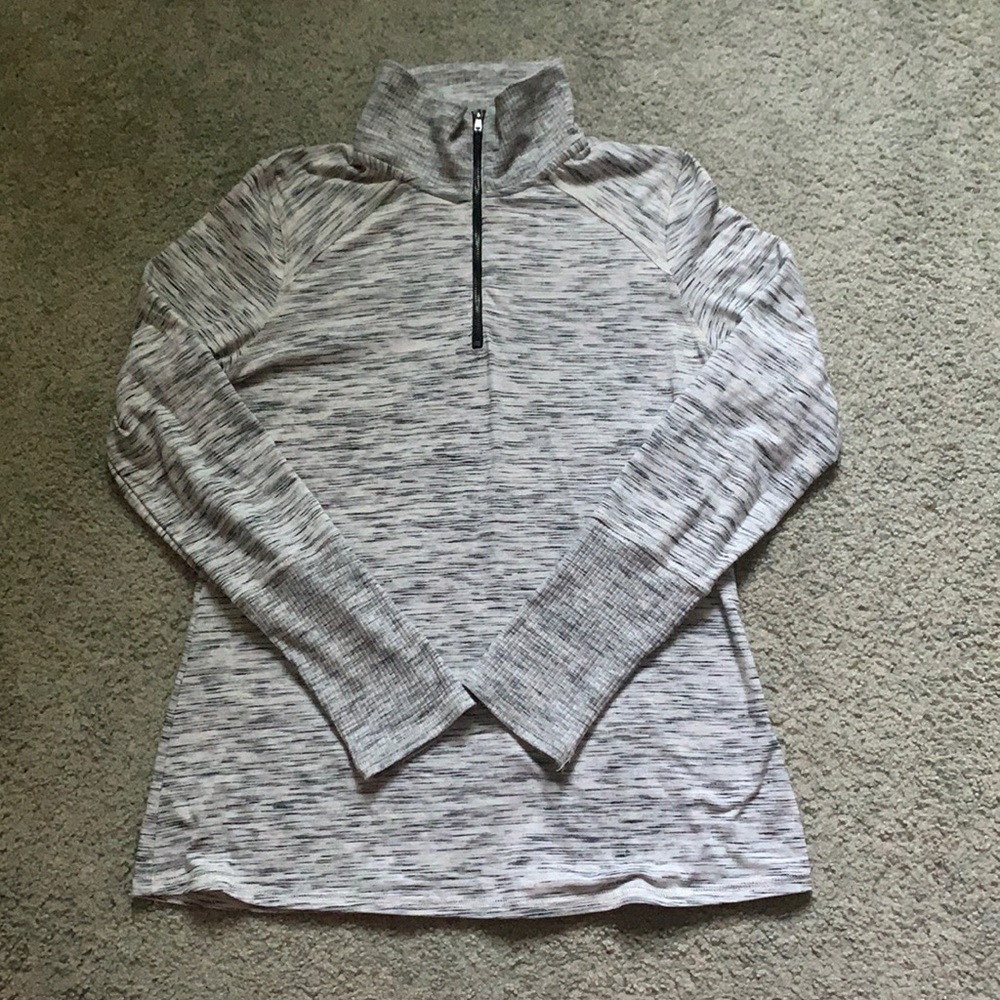 Gray quarter zip jacket